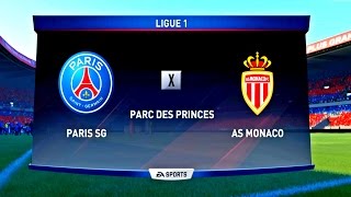 PARIS SAINTGERMAIN X MONACO 4K  ULTRA HD  PARC DES PRINCES  FIFA 17 [upl. by Pentha287]