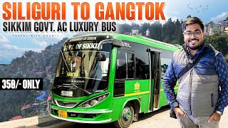 SILIGURI to GANGTOK Bus Journey  Sikkim GOVT LUXURY Bus  Gangtok MG Marg [upl. by Aneral564]