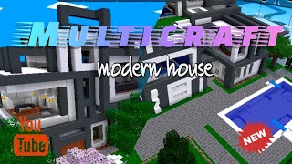 How to build a modern house in multicraft [upl. by Vassili]