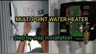 how to install multi point water heater [upl. by Sacha918]