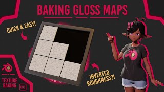 How to BAKE GLOSS Maps in Blender  Blender Texture Baking [upl. by Granger]