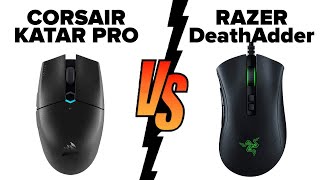 Corsair KATAR PRO Wireless vs Razer DeathAdder Essential  Which Mouse is Better [upl. by Baynebridge238]