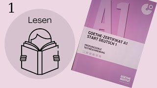 GoetheZertifikat A1  Lesen mit Lösungen  1 [upl. by Ettenal899]