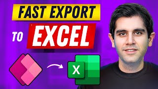 Quickly Export Large Power Apps Data to Excel Using Power Automate [upl. by Yendor784]