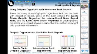 CC7105 How to Write a Book Report Nonfiction Book Reports Chapter Mini [upl. by Isiahi]