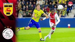 Samenvatting SC Cambuur  Jong Ajax 13092024 [upl. by Michael]