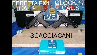 Pistola scacciacani a salve libera vendita calibro 8 vs calibro 9 Glock vs Beretta per Outdoor [upl. by Ricca336]