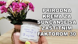 Homemade krema za suncanje SPF 30  Zivot bez kemikalija [upl. by Lebam698]