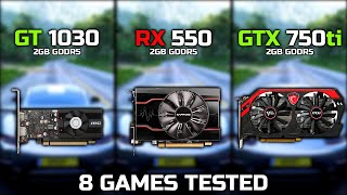 GT 1030 vs Rx 550 vs GTX 750 ti  The Battle Of 3 Budget GPUs [upl. by Kattie281]