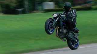 Yamaha MT07 Full SCProject Exhaust Soundcheck HD  LOUD FZ07 [upl. by Nnahsal]