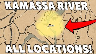 Red Dead Online Kamssa River Treasure Map All Locations [upl. by Ydner]