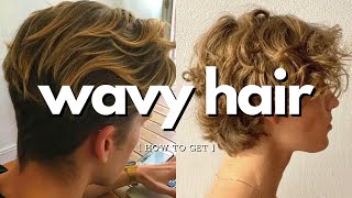 how to make straight hair wavy for guys [upl. by Roanna595]