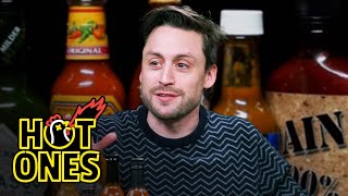 Kieran Culkin Fires Sean While Eating Spicy Wings  Hot Ones [upl. by Cimbura]