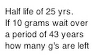 Half Life Word Problem [upl. by Latonia]