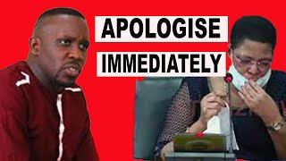 ANITA AMONG mocks JOEL SSENYONYI by apologising to HIM [upl. by Ailama690]