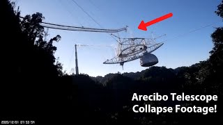 Shocking Footage of Arecibo Telescope Collapse  A Tribute to Arecibo [upl. by Adin]