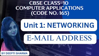 EMail Address  What is EMail Address  Networking Class 10 Computer Applications [upl. by Akirahs]