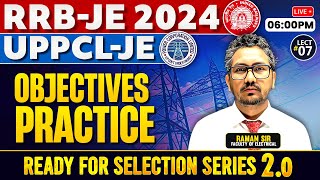 RRBJE 2024 UPPCLJE  Objective Practice by Raman sir  Selection Series 20 [upl. by Sarkaria]