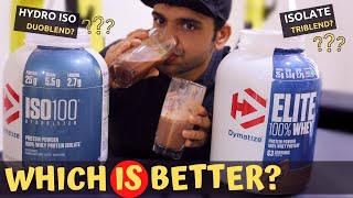 Dymatize ISO 100 vs Dymatize Elite  Is Hydrolyzed Whey Protein Better   Thuglife Mallu Fitness [upl. by Meekyh]