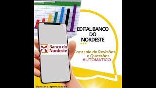 BANCO DO NORDESTE  CONTROLE DE REVISÕES E QUESTÕES AUTOMÁTICO [upl. by Ettelohcin]