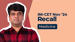 Exam Recall Series INICET Nov 24  Medicine [upl. by Naelcm]