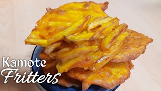 SWEET POTATO FRITTERS  Kamote Maruya [upl. by Kcirneh]