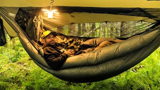 Hammock Camping In Wet Forest [upl. by Wilsey]