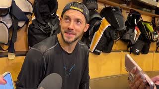 Kris Letang Chirps Sidney Crosby “That mustache” [upl. by Remled]