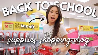 SCHOOL SUPPLIES SHOPPING VLOG senior year📚✏️ [upl. by Katerina]