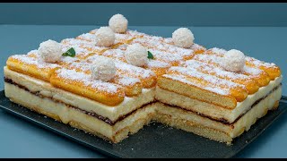 Raffaello cake without baking A super simple recipe [upl. by Fabria]