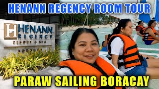 LAMIERDA VLOG  HENANN REGENCY BORACAY FAMILY ROOM and WE TRIED PARAW SAILING [upl. by Portwin]