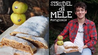 STRUDEL DI MELE  ricetta ORIGINALE del TrentinoAlto Adige SENZA SFOGLIA O FROLLA  Davide Zambelli [upl. by Neslund715]