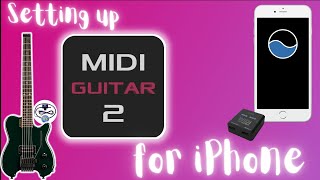 MIDI Guitar 2 on iOS  setting up wirelessly with midimittr and the CME WIDI UHost [upl. by Anhej]