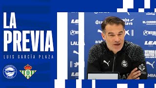 Luis García Plaza quotTenemos ganas de celebrar una victoriaquot  Deportivo Alavés [upl. by Ahsaela]