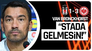 Giovanni van Bronckhorst Maç Sonu Basın Toplantısı  Beşiktaş 13 E Frankfurt [upl. by Miof Mela991]