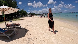 The Amazing Trou aux Biches Walking Tour in 4K  Mauritius 2023 December [upl. by Elyrpa]