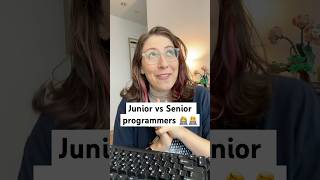 Junior vs Senior programmers 🥲 coding [upl. by Nimajaneb]