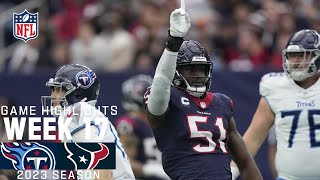 Tennessee Titans vs Houston Texans  2023 Week 17 Game Highlights [upl. by Tengdin]