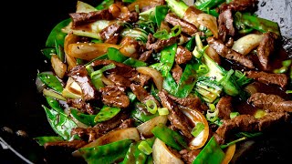 Super Quick amp Super Tasty Beef Stir Fry with Hoisin Sauce [upl. by Nerraw]