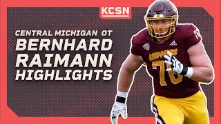 Central Michigan OT Bernhard Raimann Highlights  2022 NFL Draft  KCSN Profiles [upl. by Rao]