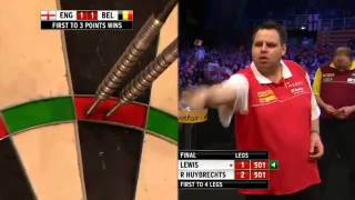 Adrian Lewis vs Ronnie Huybrechts World Cup of Darts 2013 Final [upl. by Acsot216]