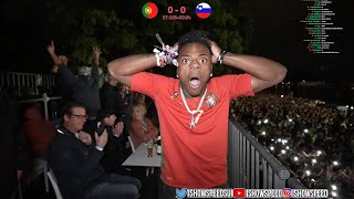 iShowSpeed Reacts To Ronaldos Missed Penalty [upl. by Nanaj765]