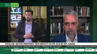 Análise setor primário tem déficit de R409 bilhões em junho [upl. by Henri]