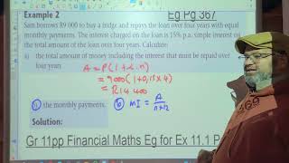 Gr 11pp Fin Maths L1 Ex 111 [upl. by Vallery]