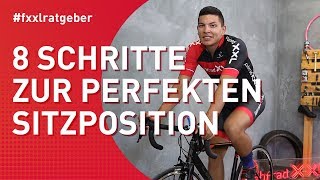 Die perfekte Rennrad Sitzposition in 8 Schritten einstellen [upl. by Ardyaf]