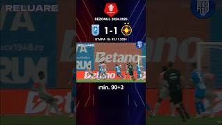 Craiova 11 FCSB Etapa 15 202425 shorts football superliga romania craiova fcsb foryou [upl. by Anayi]