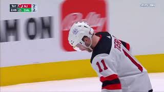 Chris Tierney Goal 31424 NJD  DAL [upl. by Ahsal]