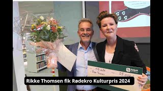 Sønderjyden Rikke Thomsen fik overrakt Rødekro Kulturpris 2024 [upl. by Aimekahs459]