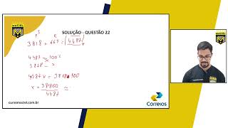 Questão 22 Correios 2011 [upl. by Benildas]