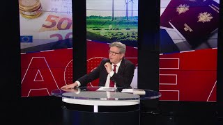 Face à BFM Présidentielle 2022 – JeanLuc Mélenchon [upl. by Inerney]